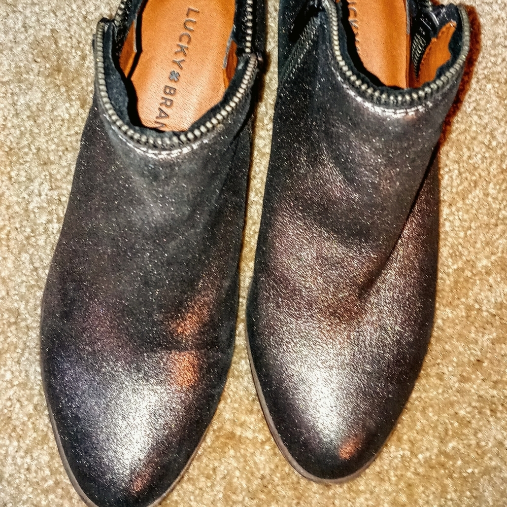 Lucky Brand Zipper Booties